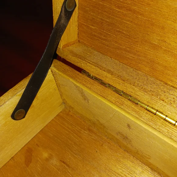 Vintage 1960s Butterfly Embellished Wooden  Cigar Box Purse/ Enid Collins Style - Picture 12 of 16